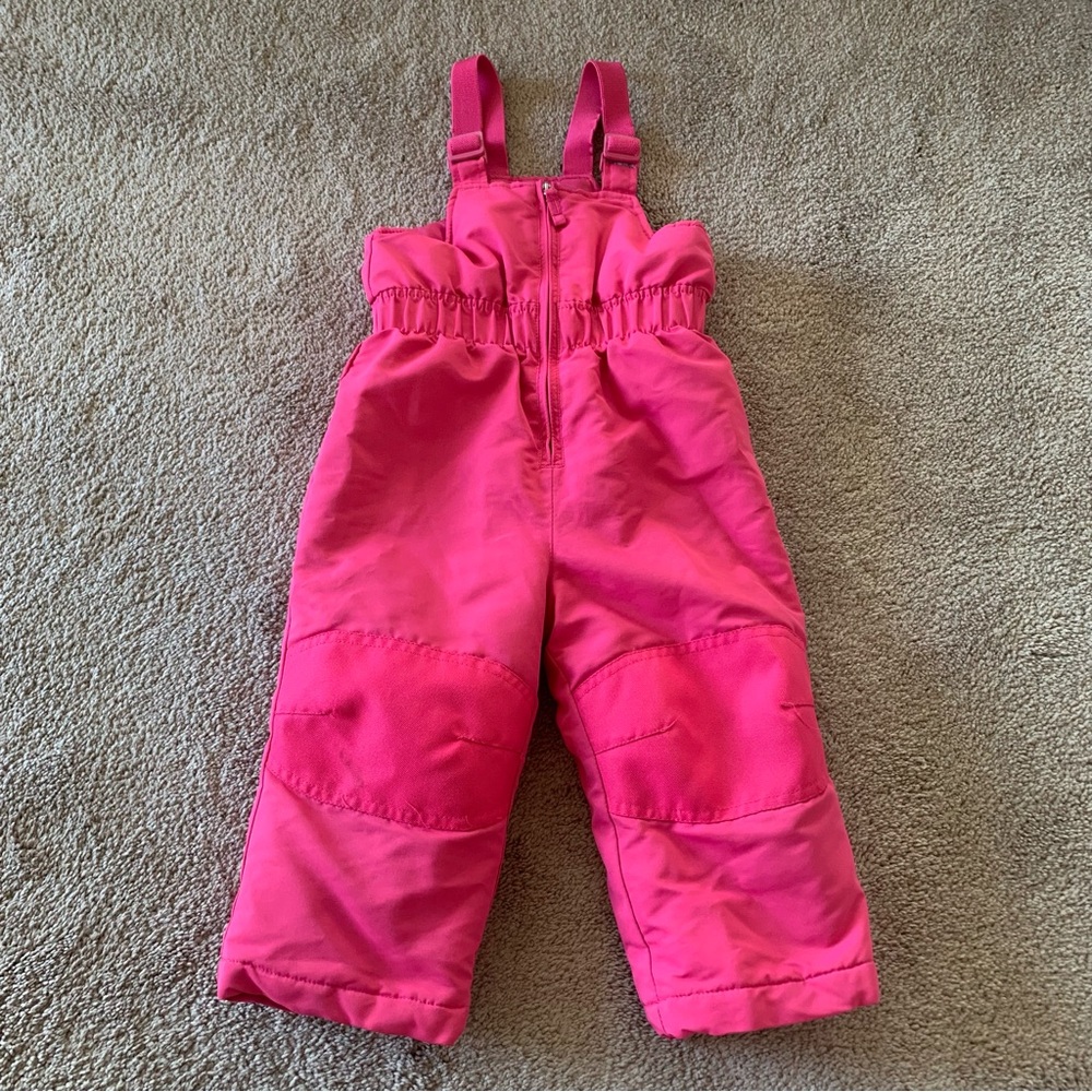 Healthtex Bright Pink Kids Snow Bib